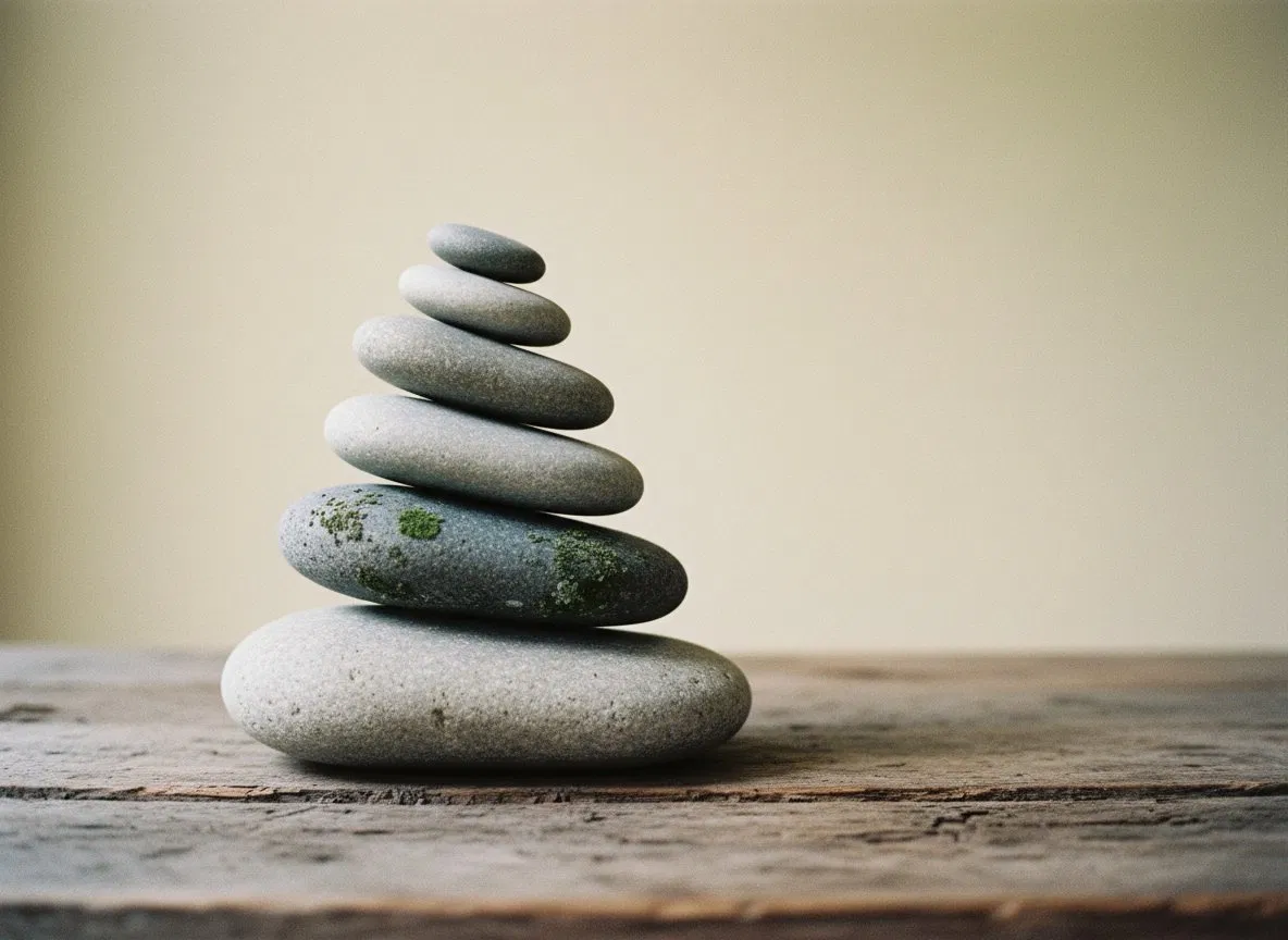 Balanced stones representing stability and clarity